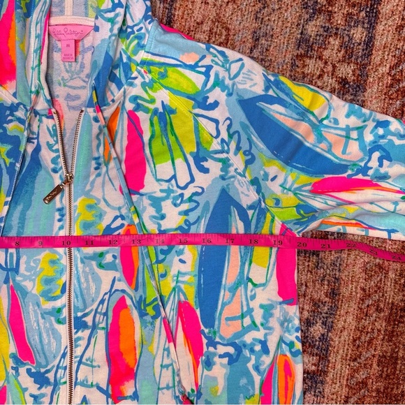 Lilly Pulitzer Mooring Full Zip Hoodie Beach and Bae size Medium - Picture 10 of 13
